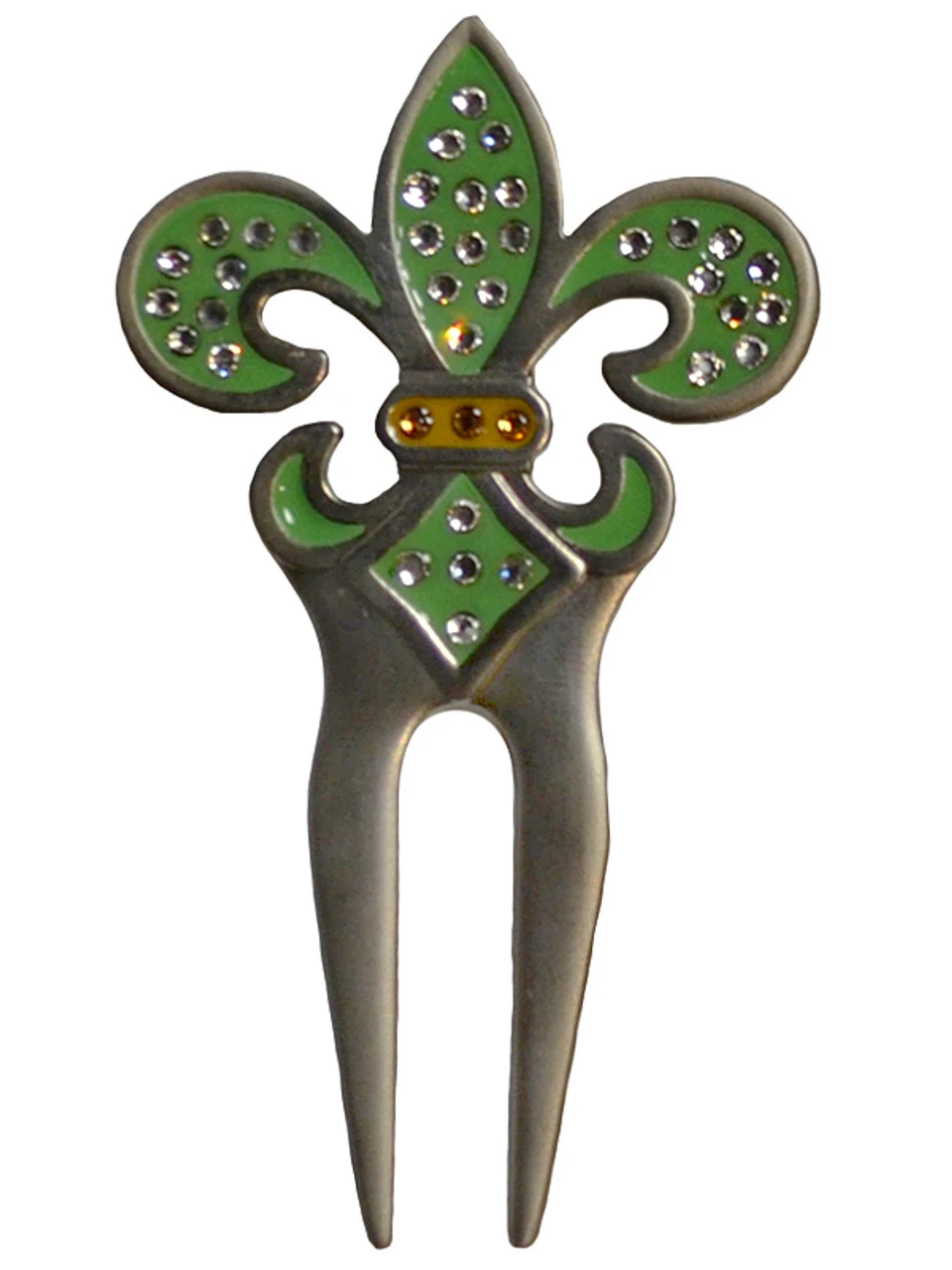 Navika Crystal Divot Tool Green 1 Navika Crystal Divot Tool Green