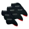 Redback Neoprene With Window Iron Covers - Black/Red