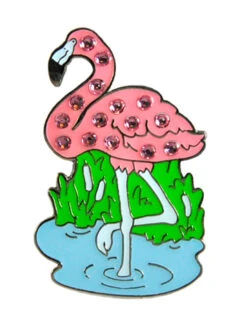 Navika Swarovski Crystal Flamingo Marker