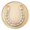Navika Swarovski Crystal Horseshoe Gold Marker