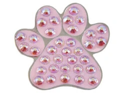 Navika Swarovski Crystal Paw Pink Marker