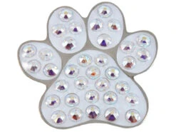 Navika Swarovski Crystal Paw White Marker