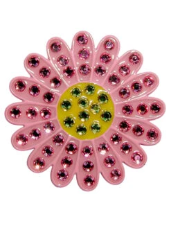 Navika Swarovski Crystal Sunflower Pink Marker