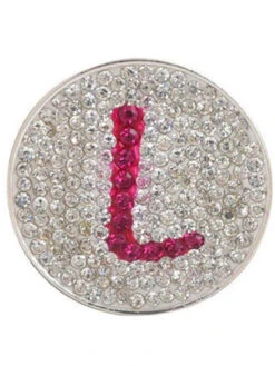 Navika Micro Pave Crystal Initial L Marker