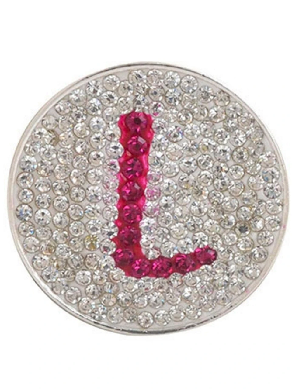 Navika Micro Pave Crystal Initial L Marker 1 Navika Micro Pave Crystal Initial L Marker
