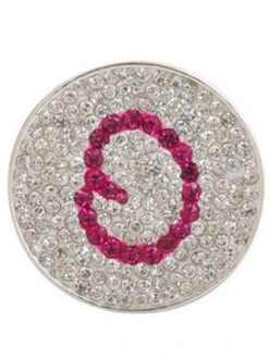Navika Micro Pave Crystal Initial O Marker
