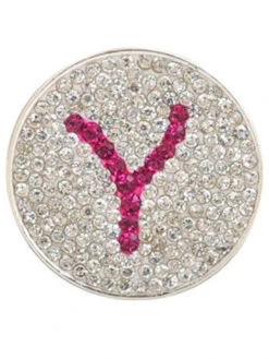 Navika Micro Pave Crystal Initial Y Marker