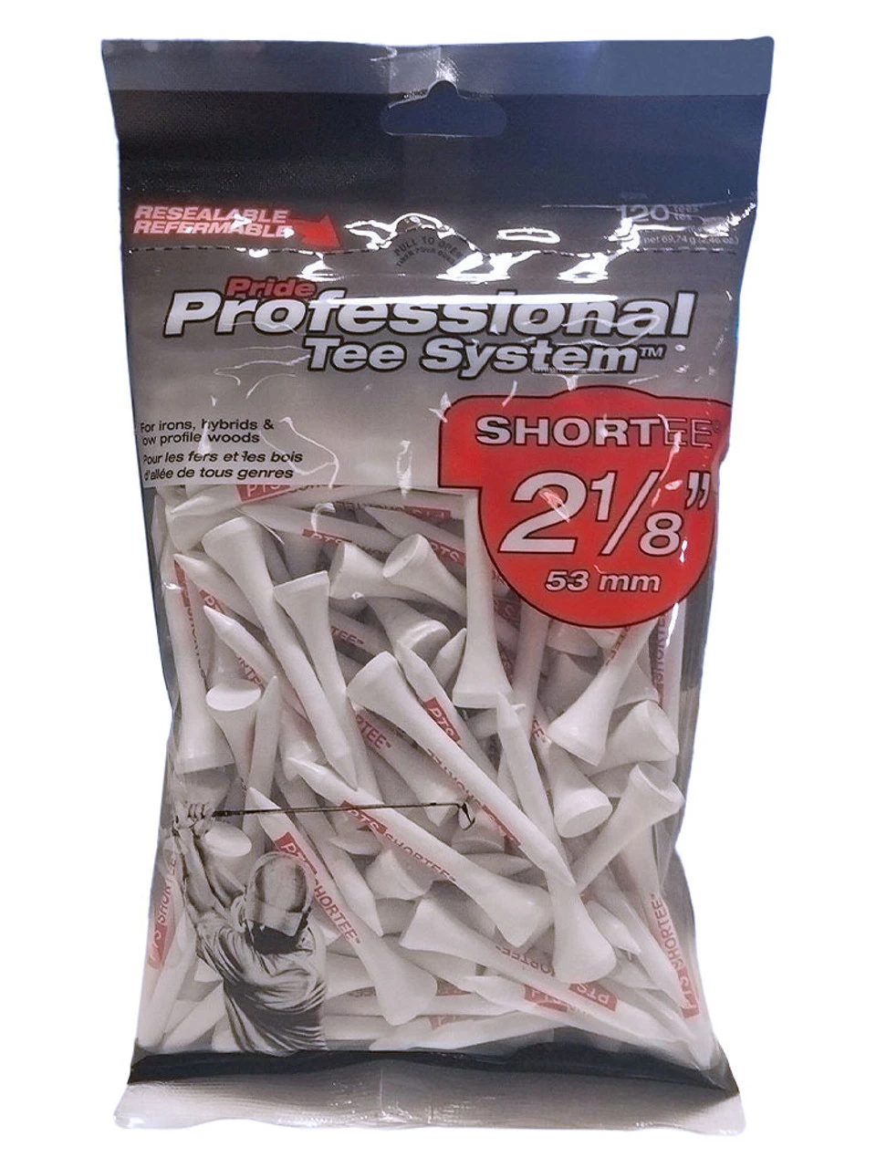 Pride Golf Tee ProLength Tees Red 1 Pride Golf Tee ProLength Tees Red