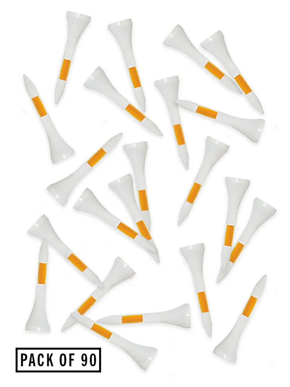 Pride PTS Prolength Golf Tees 90 Pack - Orange 1 Pride PTS Prolength Golf Tees 90 Pack - Orange